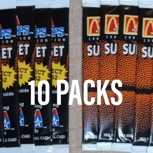 10 Packs - 1992 McDonalds NBA Hoops Superstar Set & USA Olympic Dream Team Cards